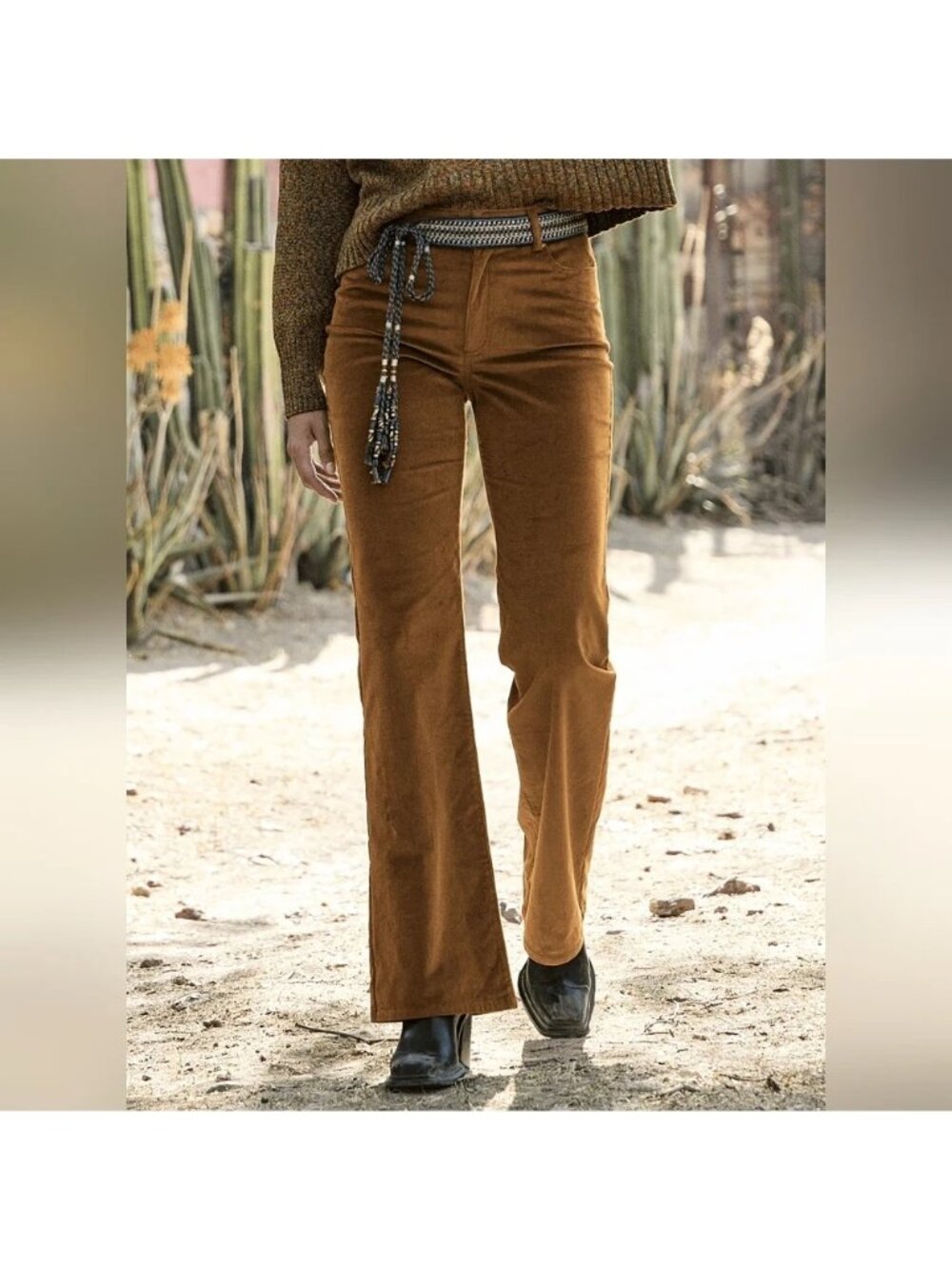 Peruvian Connection Bootcut Velveteen Pants Size 4